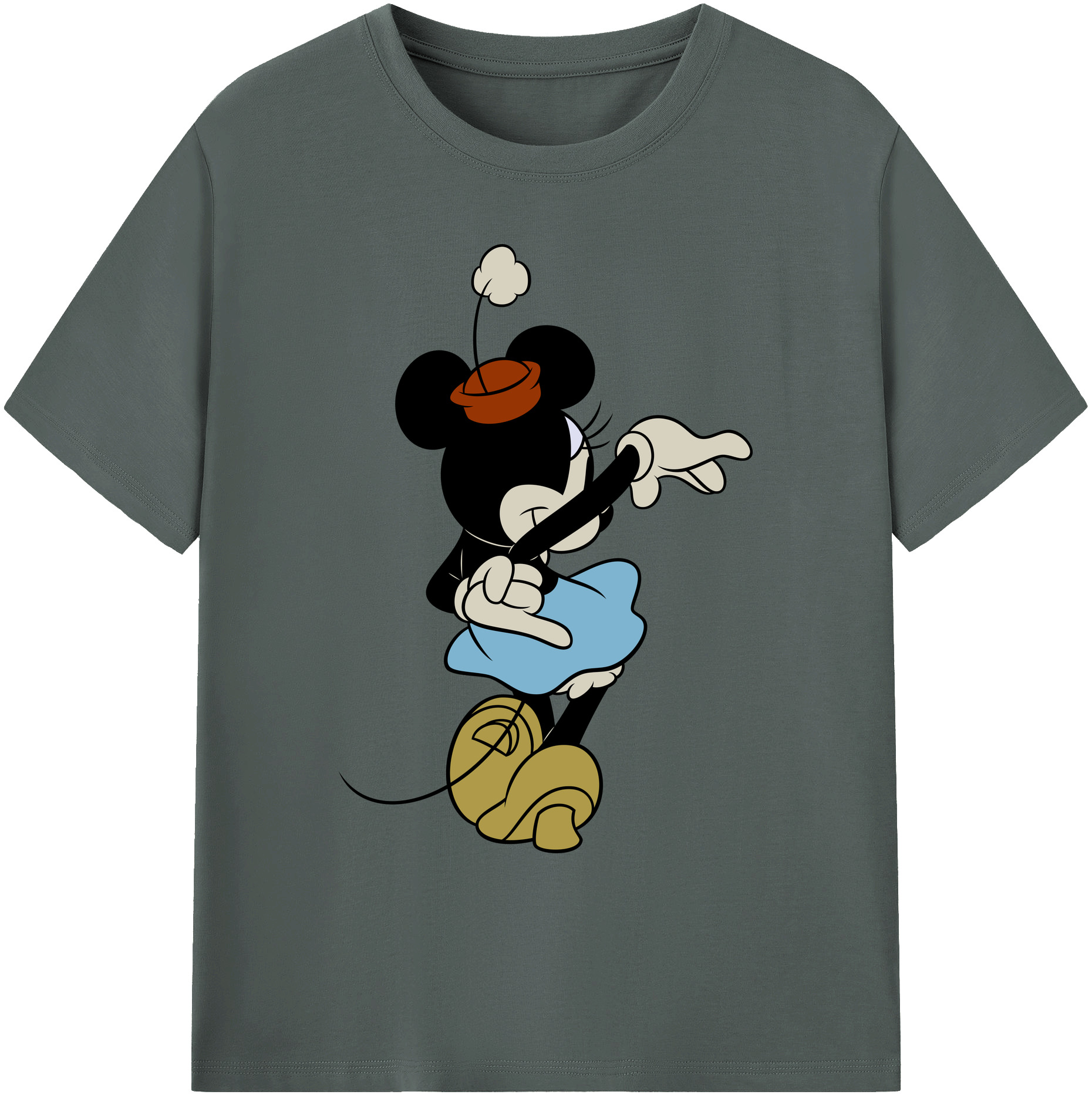 ミッキーマウス Mickey Mouse 綿100％ メンズ半袖Tシャツ｜肌触りやわらか＆通気性